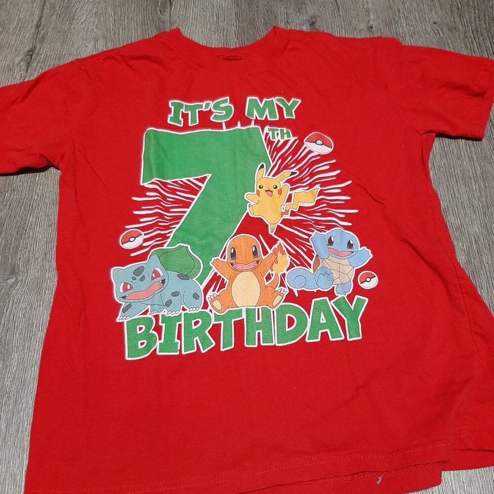 7th birthday Pokémon tee